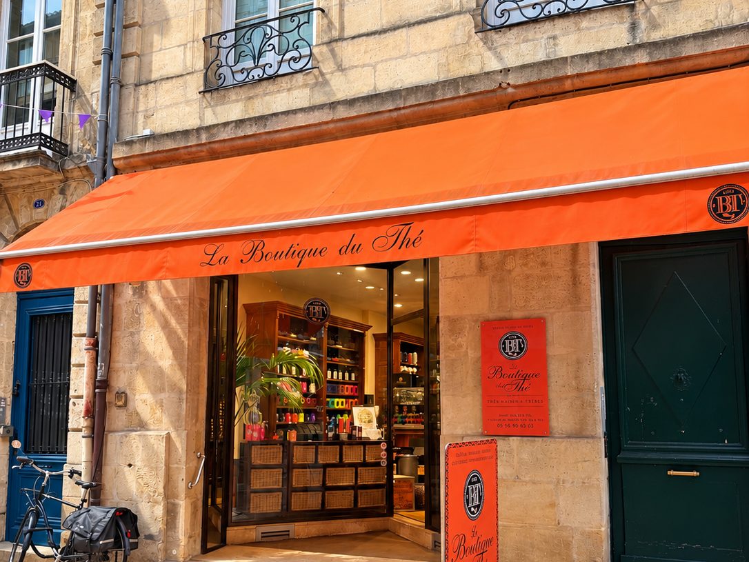 Façade de La Boutique du Thé, Bordeaux