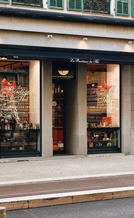 Façade de La Boutique du Thé, Nice